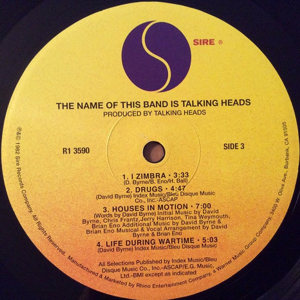 Talking Heads – The Name Of This Band Is Talking Heads (2-LP Vinyl) Vinyl Record