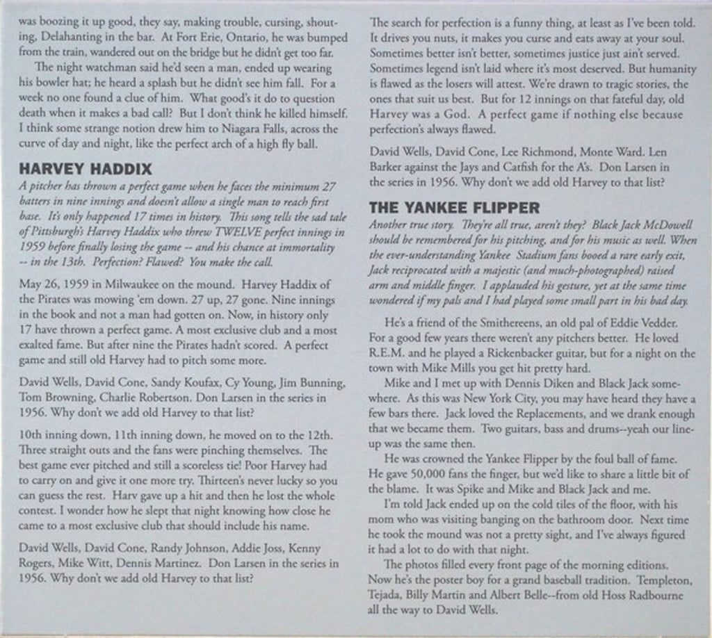 The Baseball Project – Vol. 1: Frozen Ropes & Dying Quails Music CD
