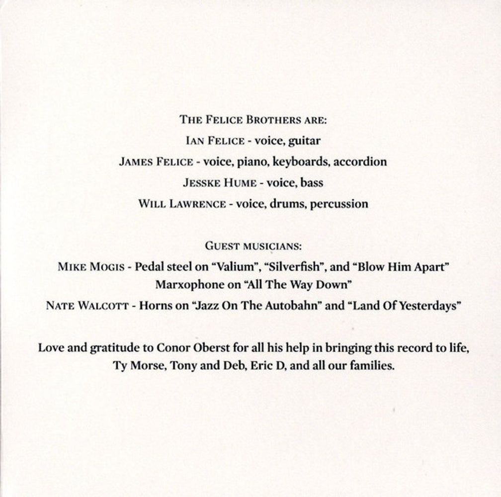 The Felice Brothers – From Dreams To Dust Music CD
