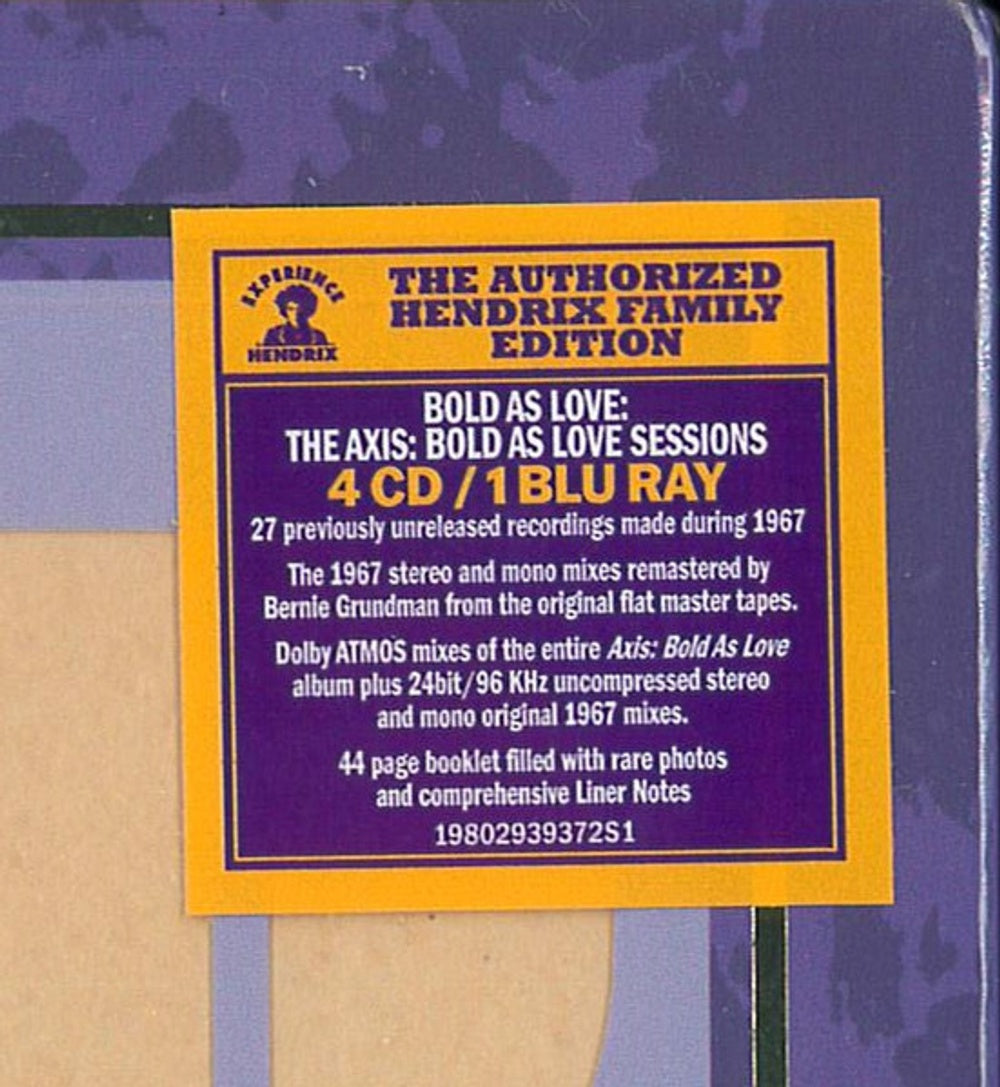 The Jimi Hendrix Experience – Bold As Love (4-CD + Blu-ray) Music CD