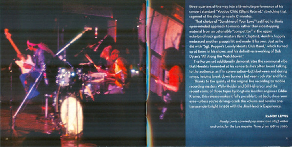 The Jimi Hendrix Experience – Los Angeles Forum - April 26, 1969 Music CD