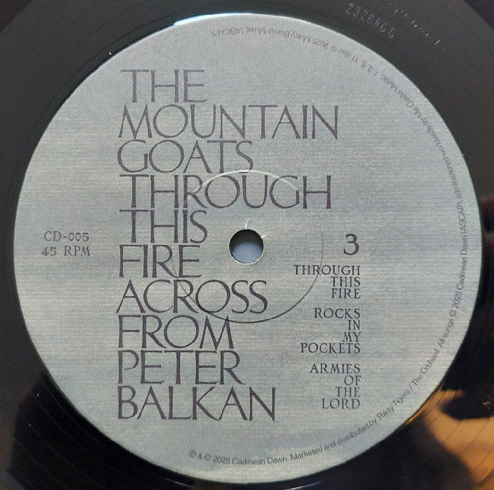 The Mountain Goats – Through This Fire Across from Peter Balkan (2-LP Vinyl) Vinyl Record