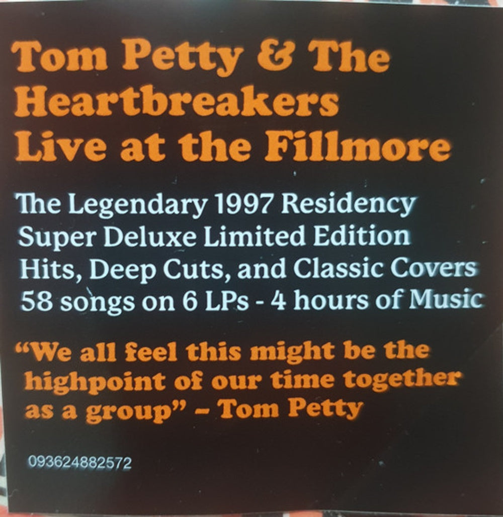 Tom Petty & The Heartbreakers – Live At The Fillmore, 1997 (6-LP Vinyl) Vinyl Record
