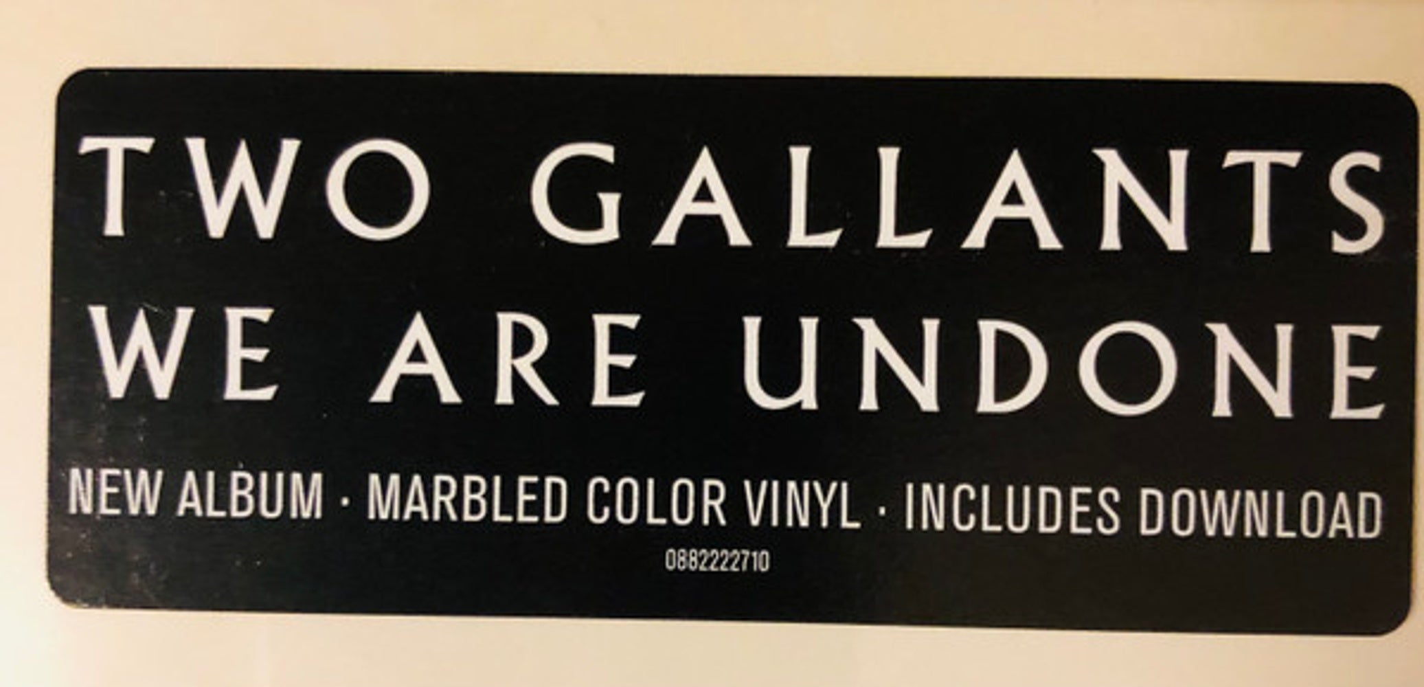 Two Gallants – We Are Undone (LP Vinyl) Vinyl Record