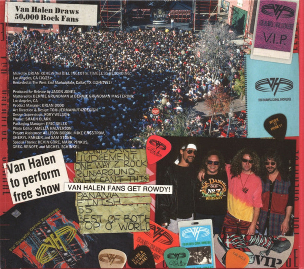 Van Halen – Live In Dallas 1991 Music CD