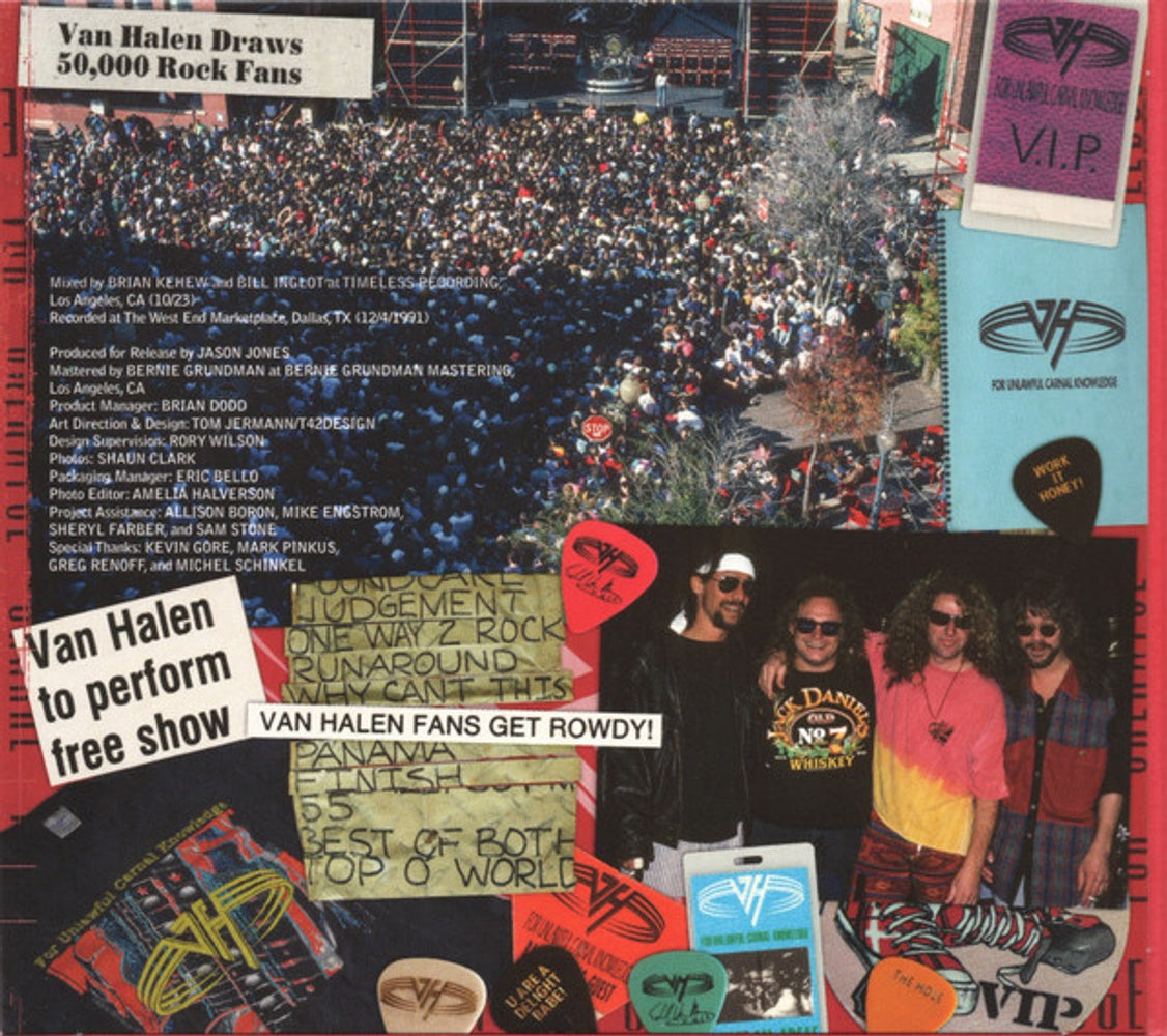 Van Halen – Live In Dallas 1991 Music CD