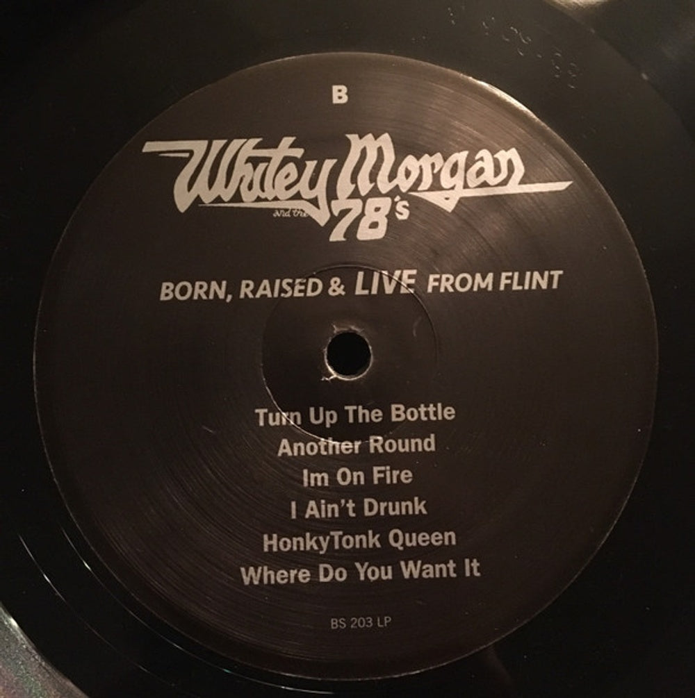 Whitey Morgan & The 78's – Born Raised & Live from Flint (LP Vinyl) Vinyl Record