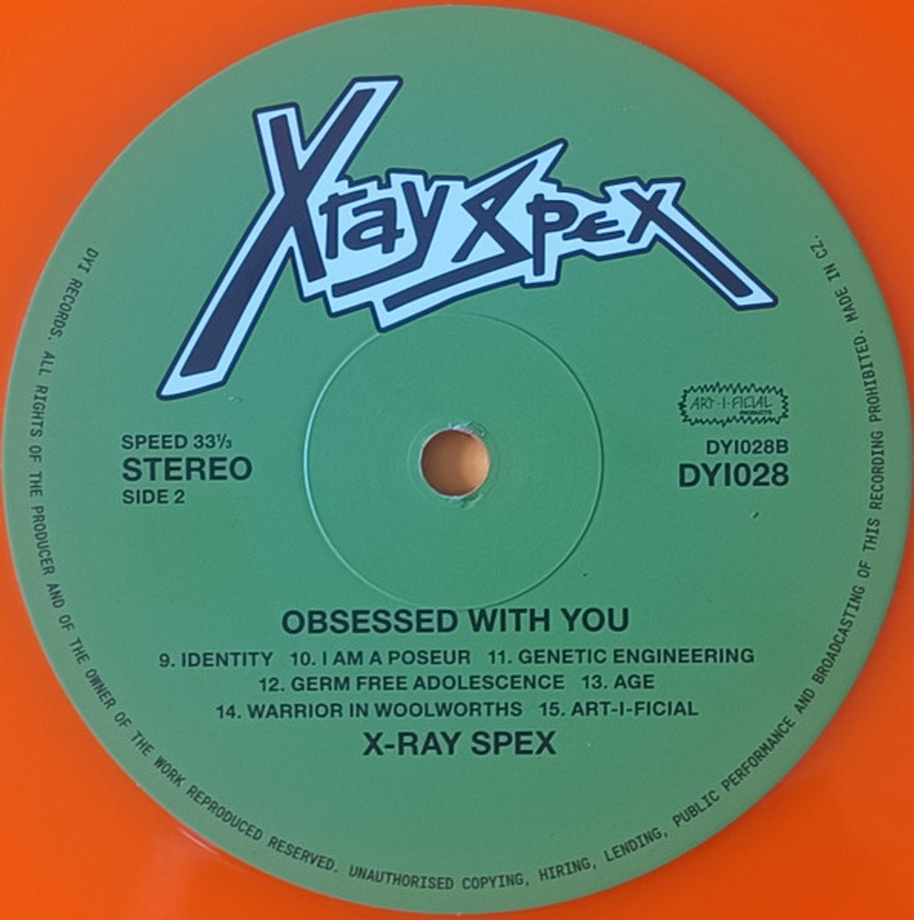X-Ray Spex – Obsessed With You (LP Vinyl) Vinyl Record