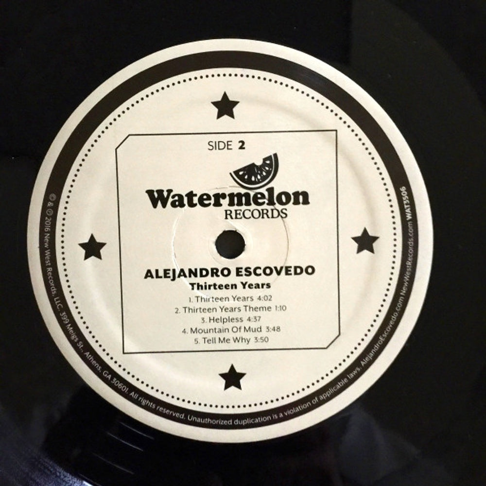 Alejandro Escovedo – Thirteen Years (2-LP Vinyl) Vinyl Record