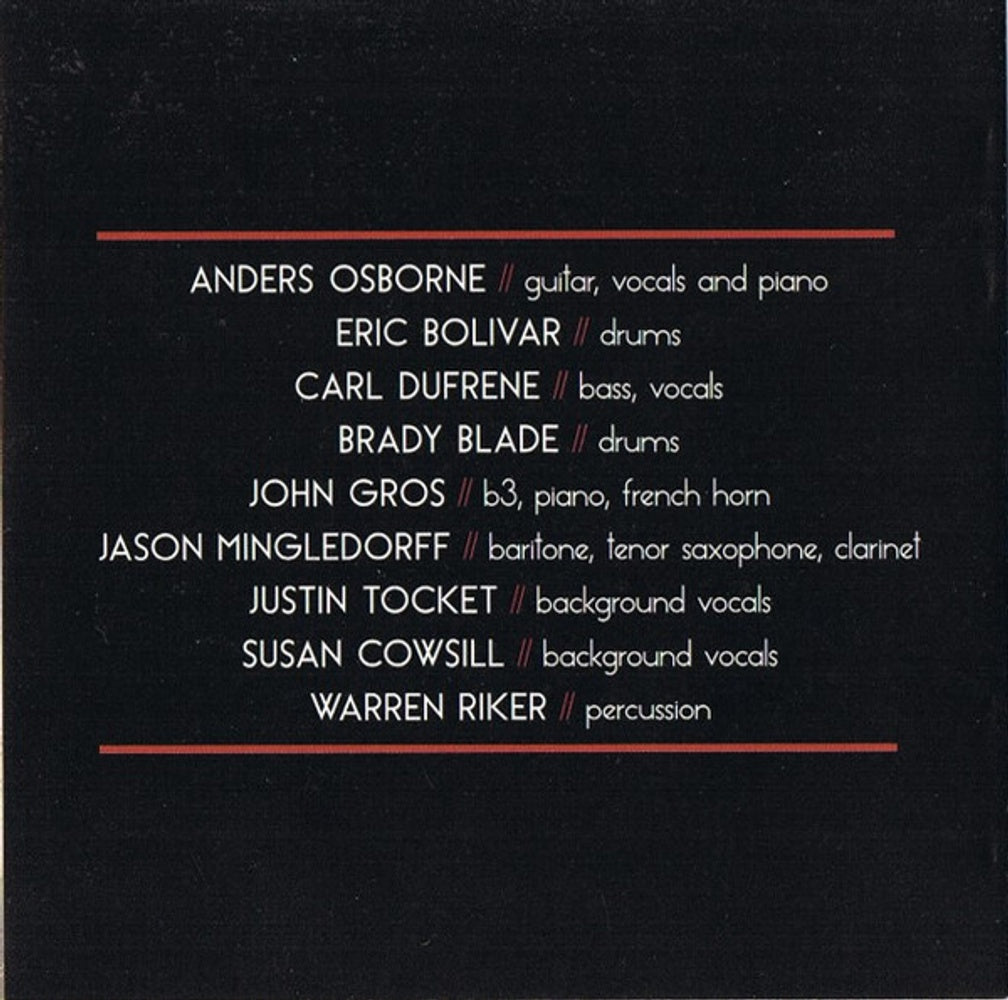 Anders Osborne – Peace Music CD