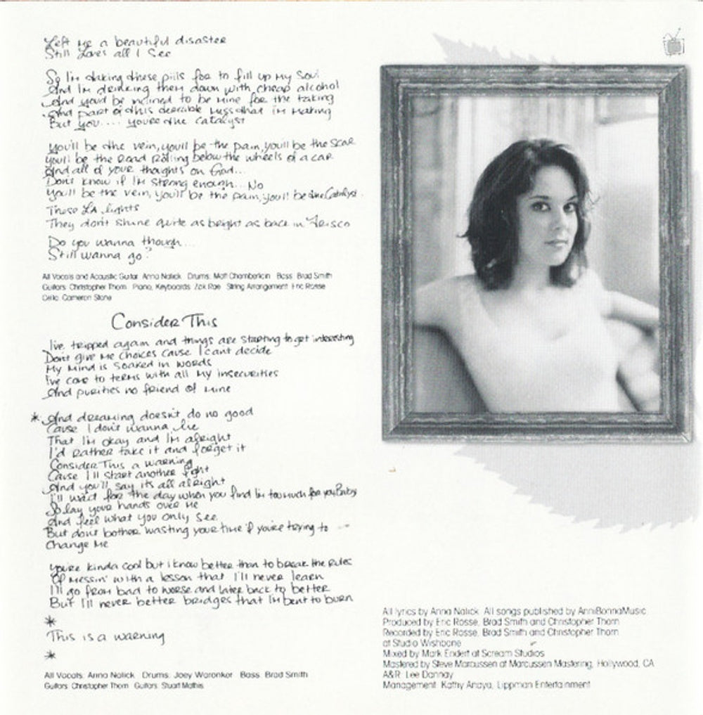 Anna Nalick – Wreck Of The Day Music CD