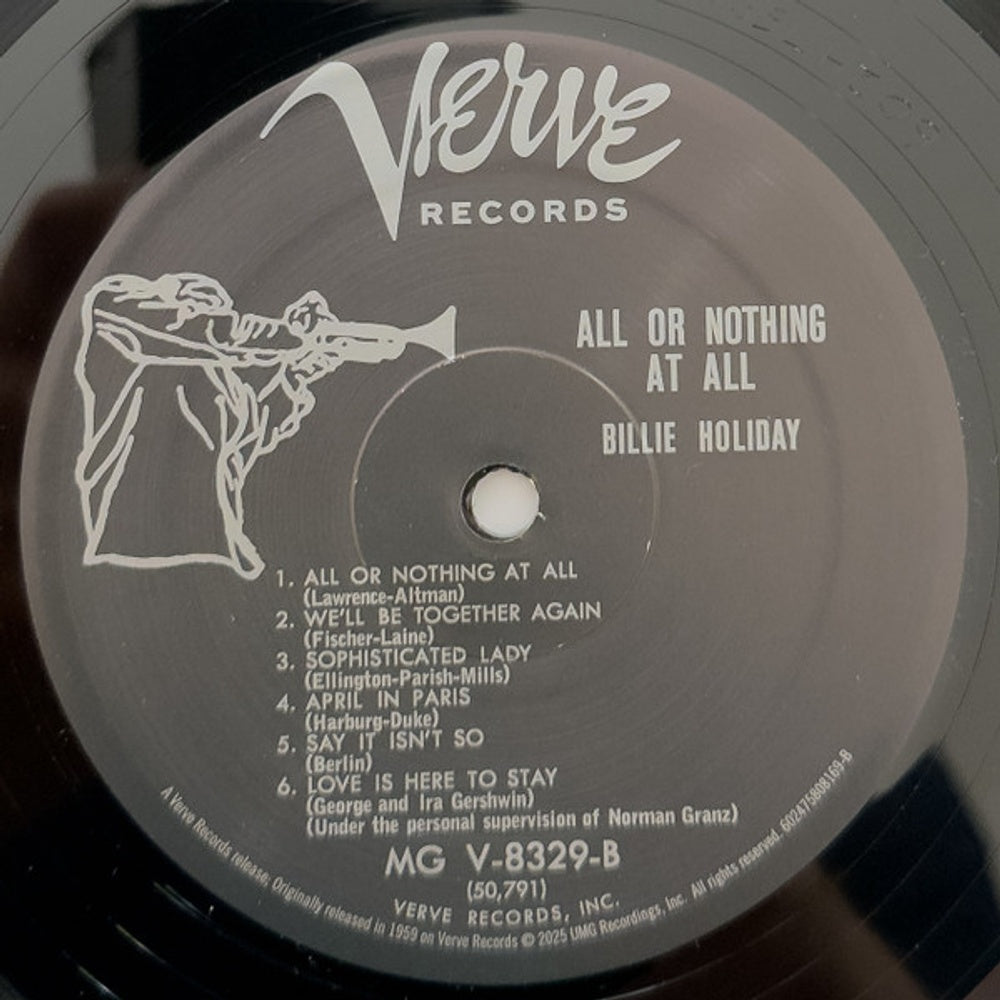 Billie Holiday – All Or Nothing At All (LP Vinyl) Vinyl Record