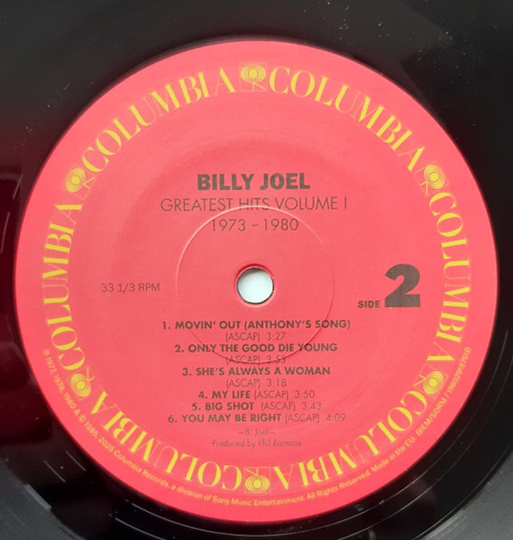 Billy Joel – Greatest Hits Volume I & II (2-LP Vinyl) Vinyl Record