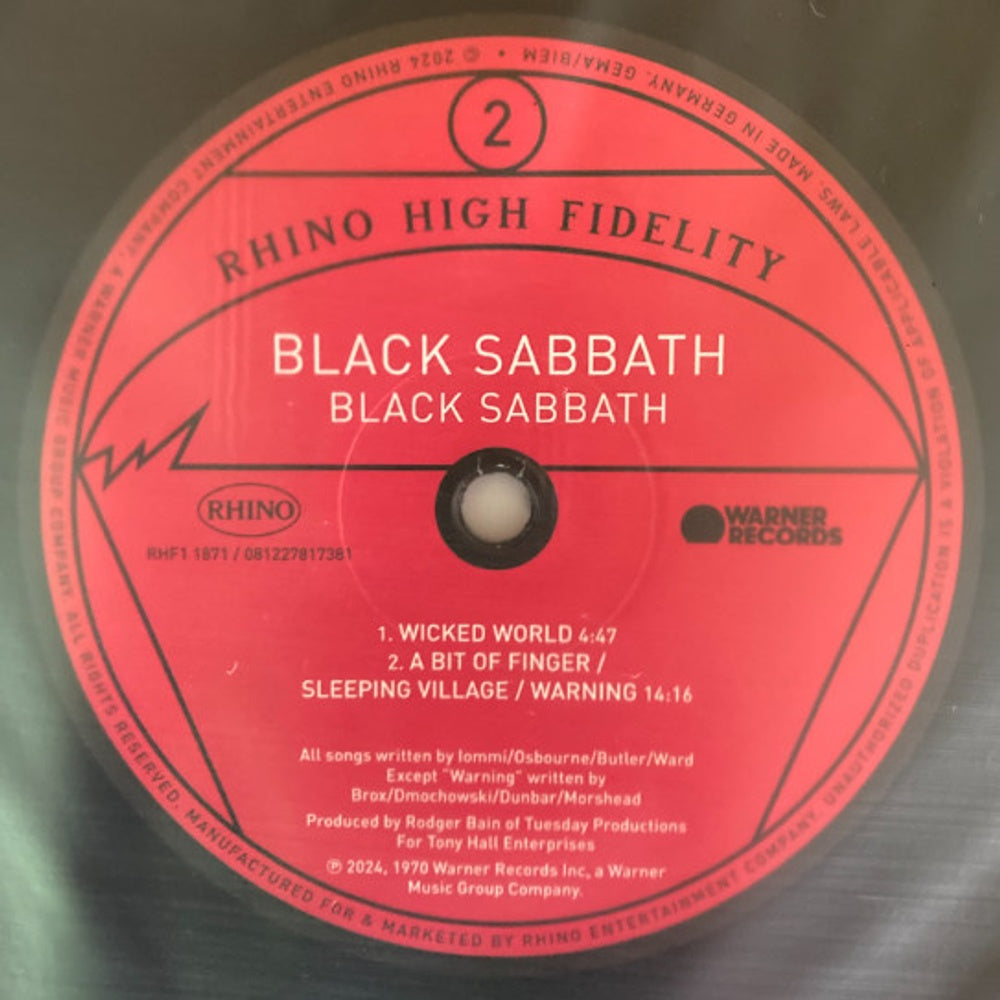 Black Sabbath – Black Sabbath (LP Vinyl) Vinyl Record