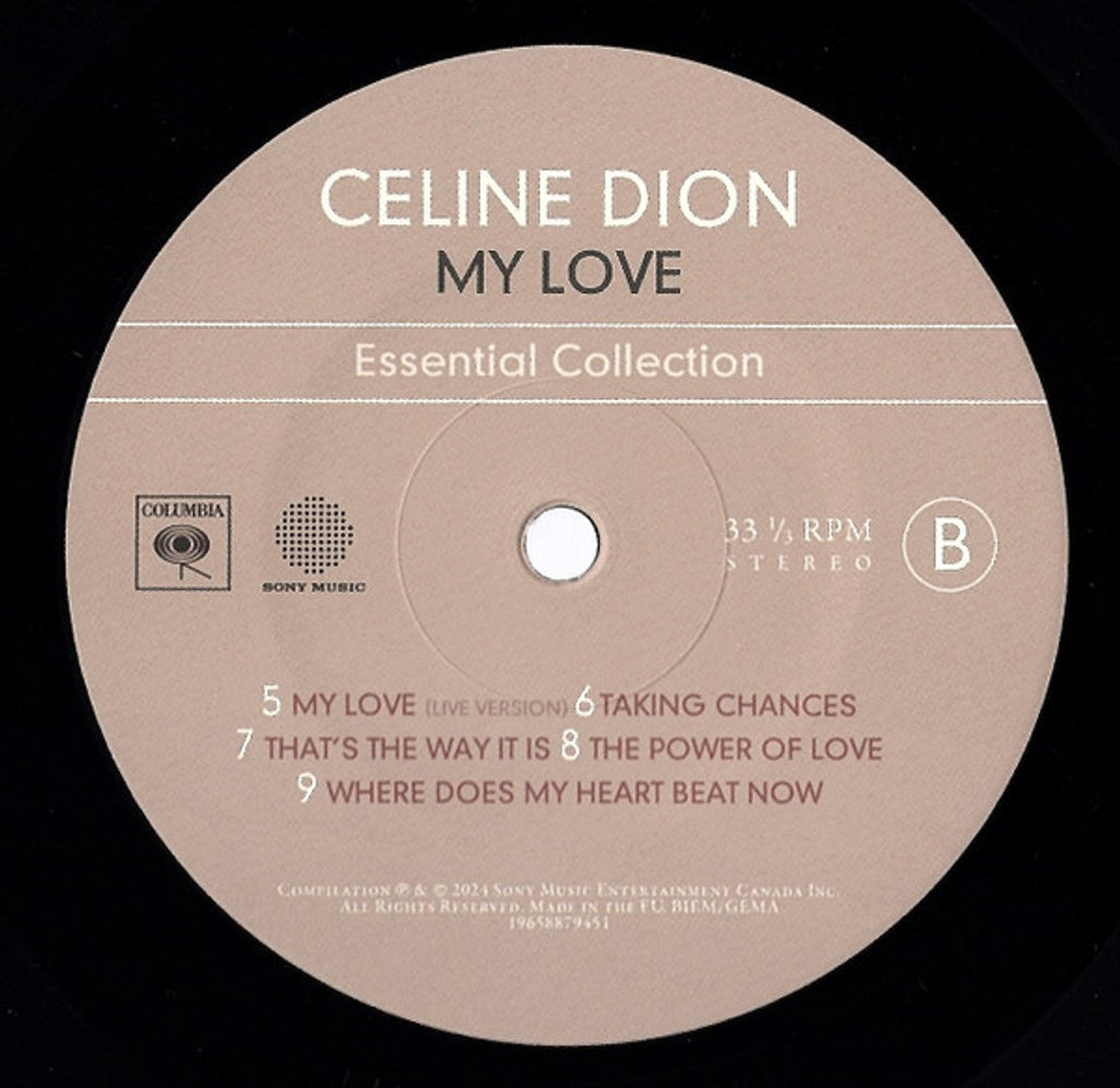 Celine Dion – MY LOVE Essential Collection (2-LP Vinyl) Vinyl Record