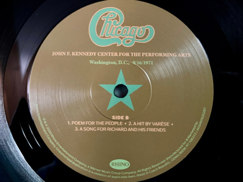 Chicago – At The John F. Kennedy Center For The Performing Arts (3-LP Vinyl) Vinyl Record