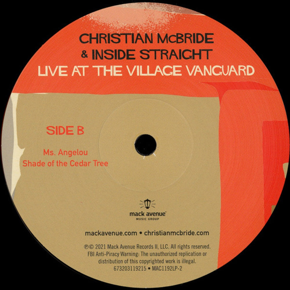 Christian McBride & Inside Straight – Live At The Village Vanguard (2-LP Vinyl) Vinyl Record