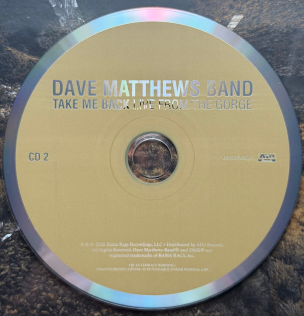 Dave Matthews – Take Me Back / Live From the Gorge (3-CD) Music CD