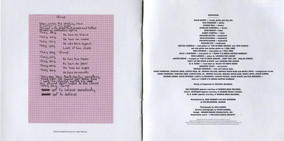 David Bowie – Black Tie White Noise Music CD