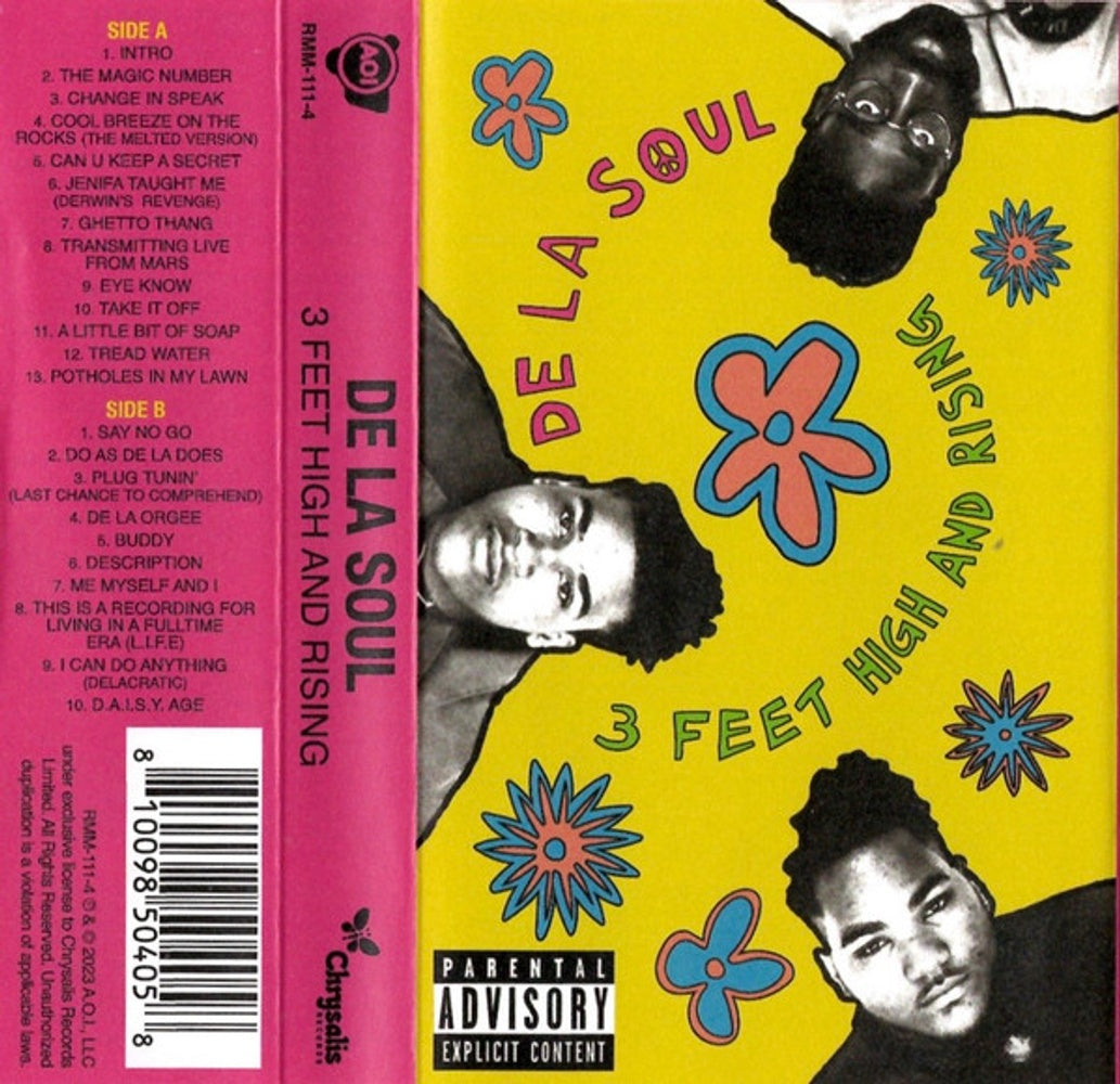 De La Soul – 3 Feet High And Rising Music Cassette Tape