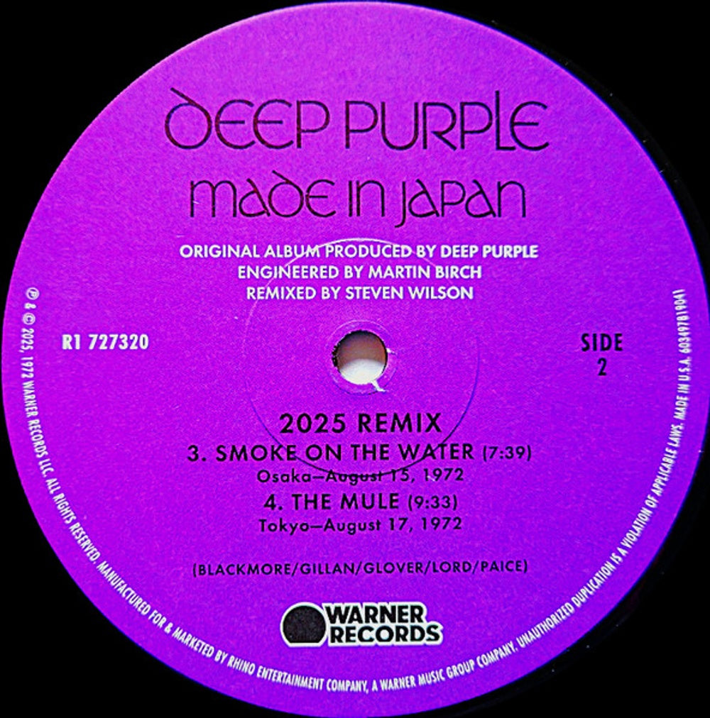Deep Purple – Made In Japan (Steven Wilson Remix) (2-LP Vinyl) Vinyl Record