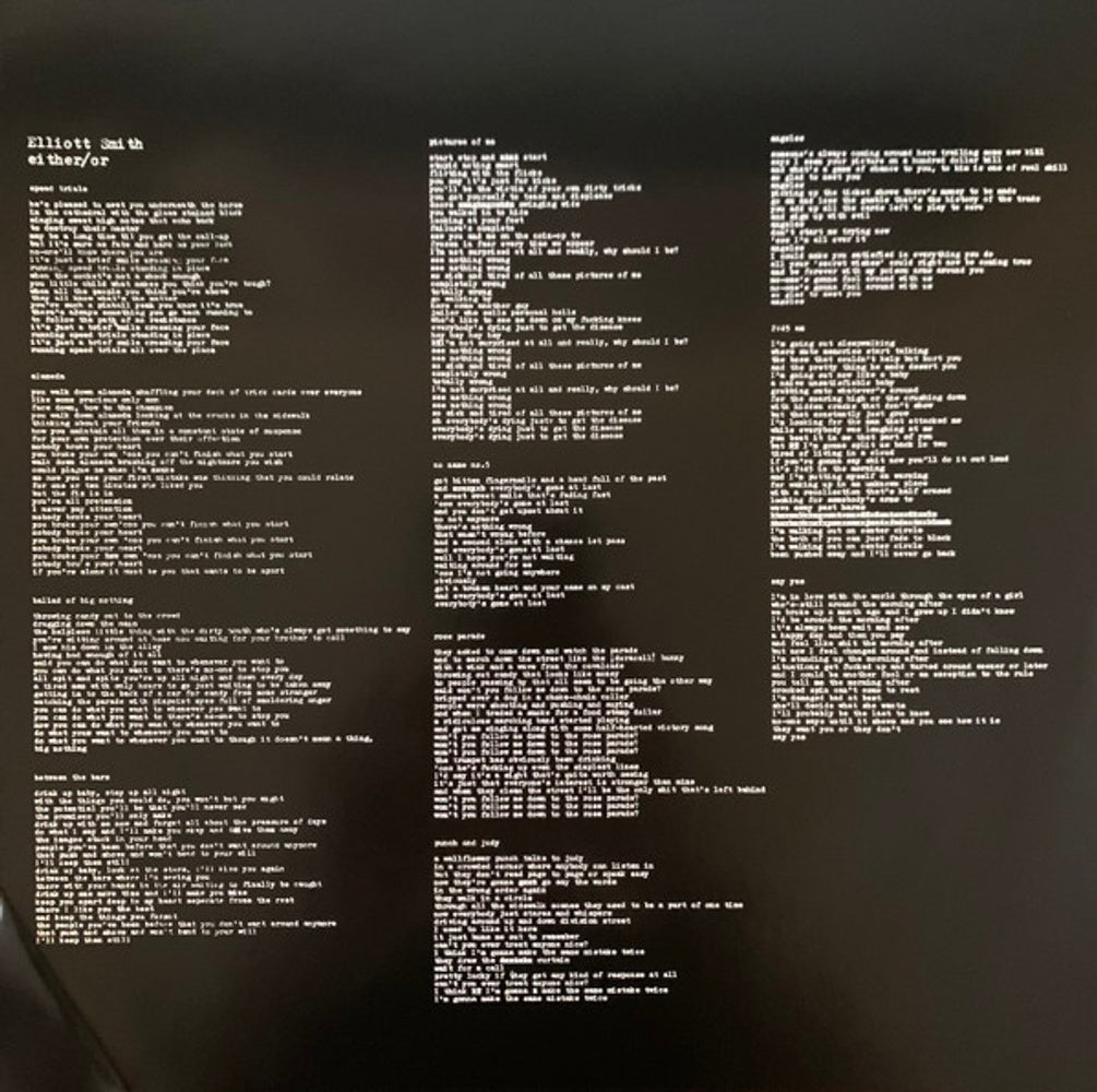 Elliott Smith – Either/Or (LP Vinyl) Vinyl Record