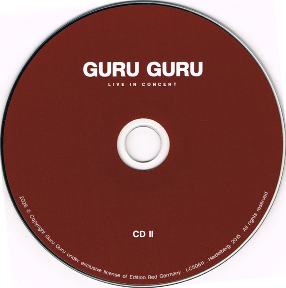 Guru Guru – Live in Concert (2-CD + DVD) Music CD