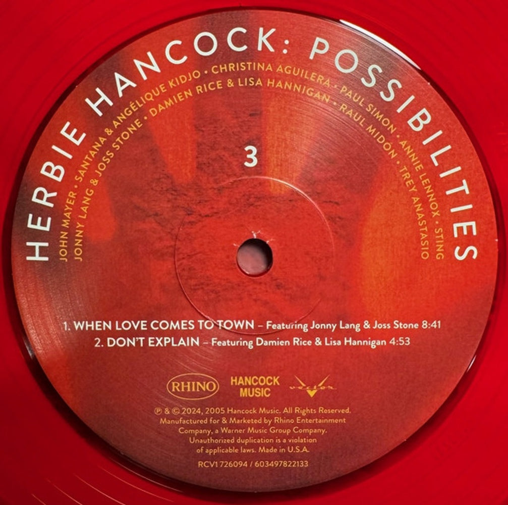 Herbie Hancock – Possibilities (3-LP Vinyl) Vinyl Record