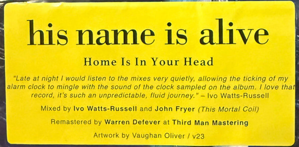 His Name Is Alive – Home Is In Your Head (LP Vinyl) Vinyl Record