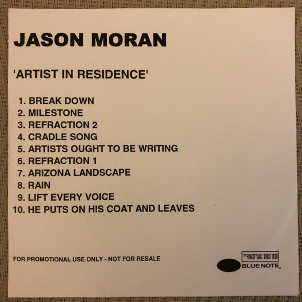 Jason Moran – Artist in Residence Music CD