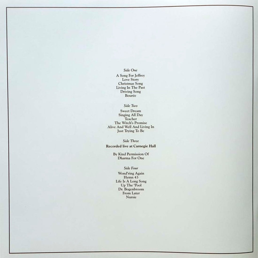 Jethro Tull – Living In The Past (2-LP Vinyl) Vinyl Record
