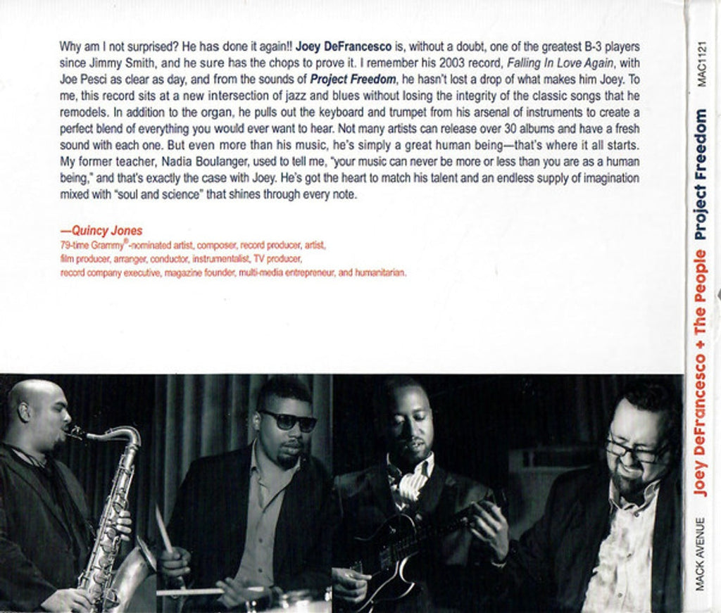 Joey Defrancesco – Project Freedom Music CD
