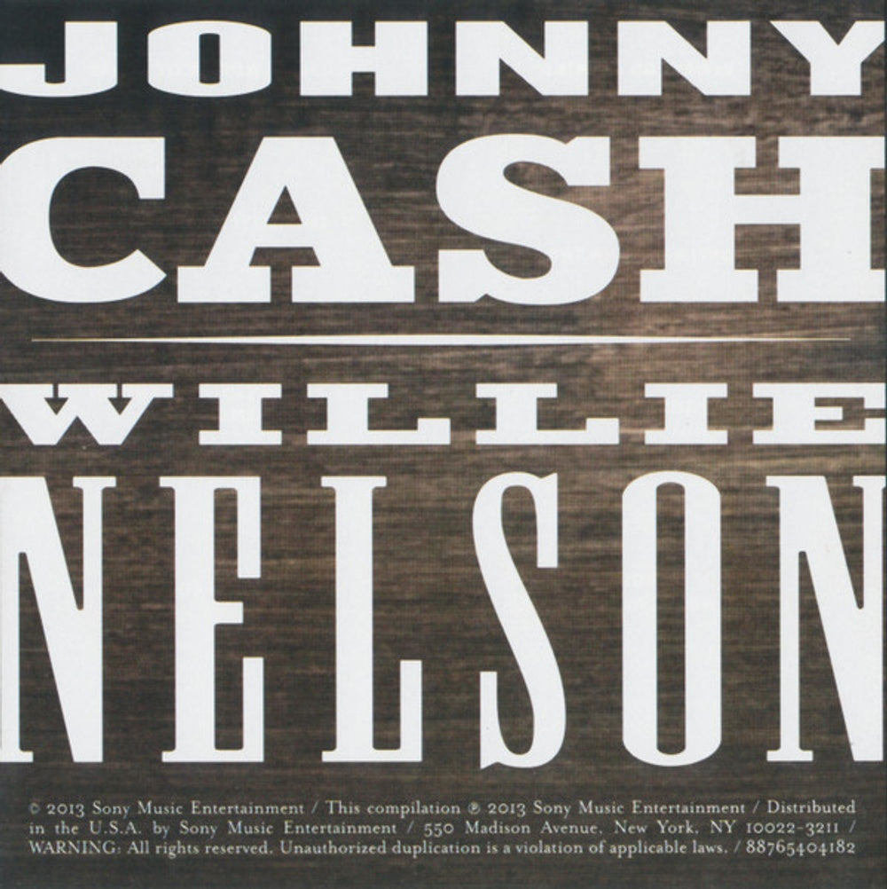 Johnny Cash / Willie Nelson – Every Song Tells a Story Music CD