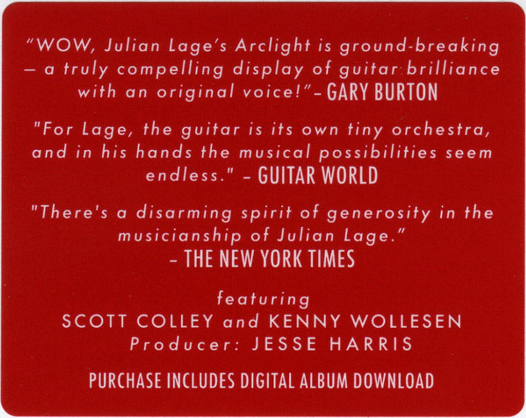 Julian Lage – Arclight (LP Vinyl) Vinyl Record