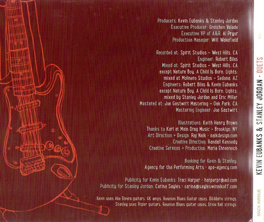 Kevin Eubanks & Stanley Jordan – Duets Music CD