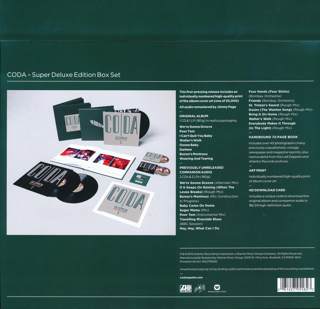 Led Zeppelin – Coda: Remastered Super Deluxe Edition (3-LP + 3-CD)