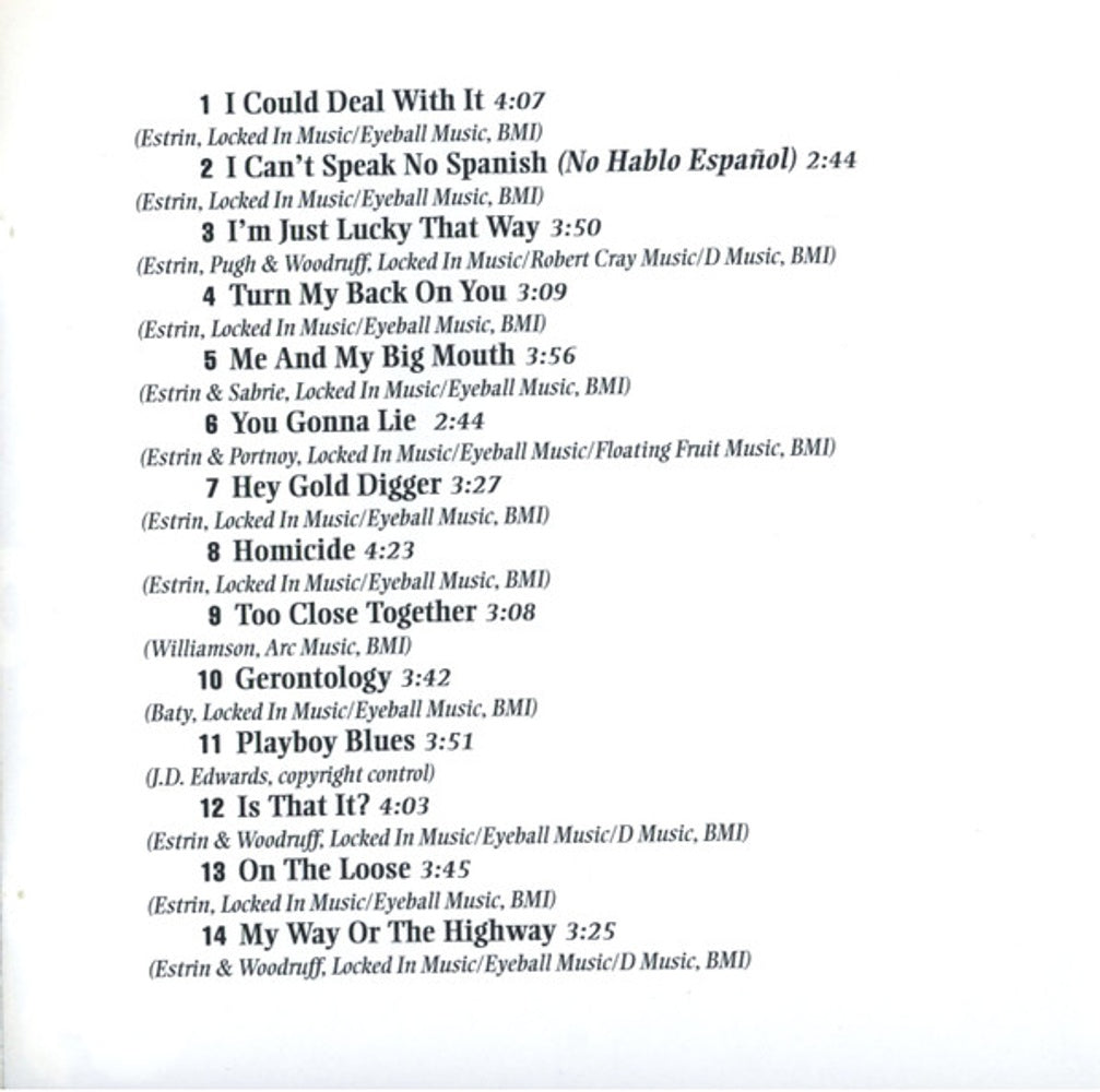 Little Charlie & The Nightcats – Straight Up Music CD