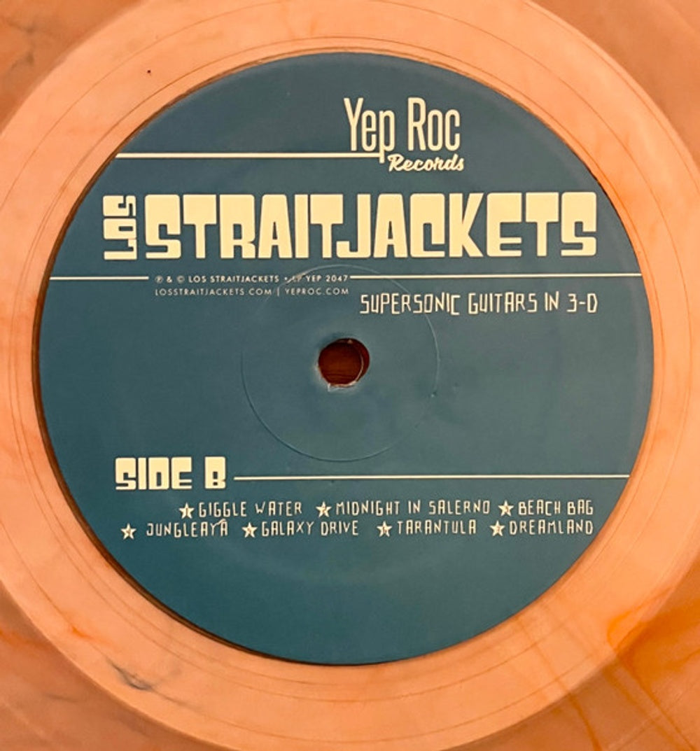 Los Straitjackets – Supersonic Guitars In 3-D (LP Red & Blue Vinyl) Vinyl Record