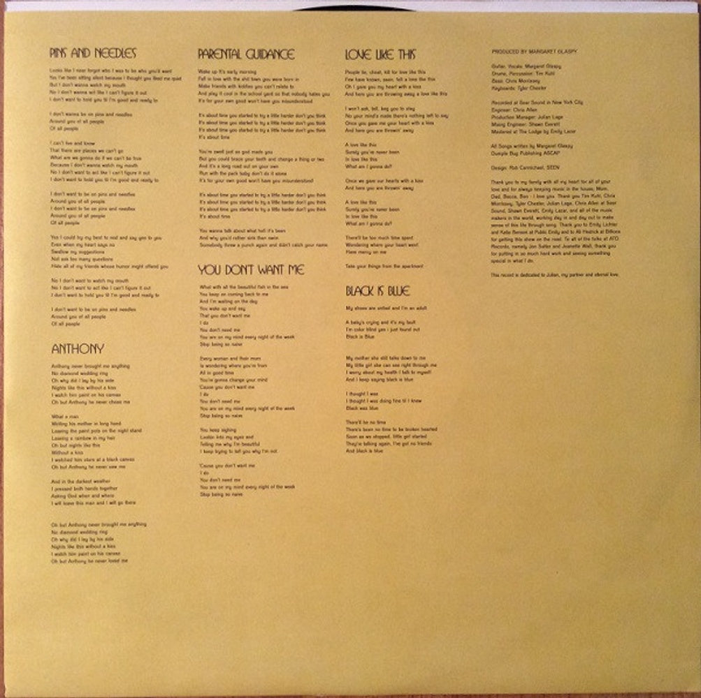 Margaret Glaspy – Emotions And Math (LP Vinyl) Vinyl Record