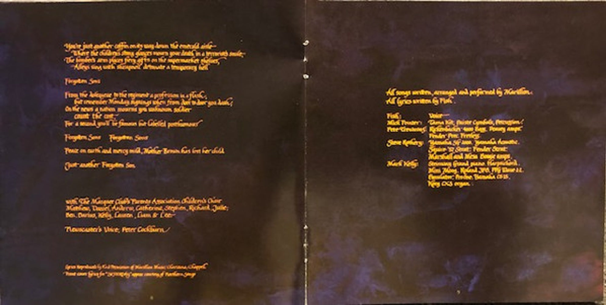 Marillion – Script For A Jester's Tear Music CD