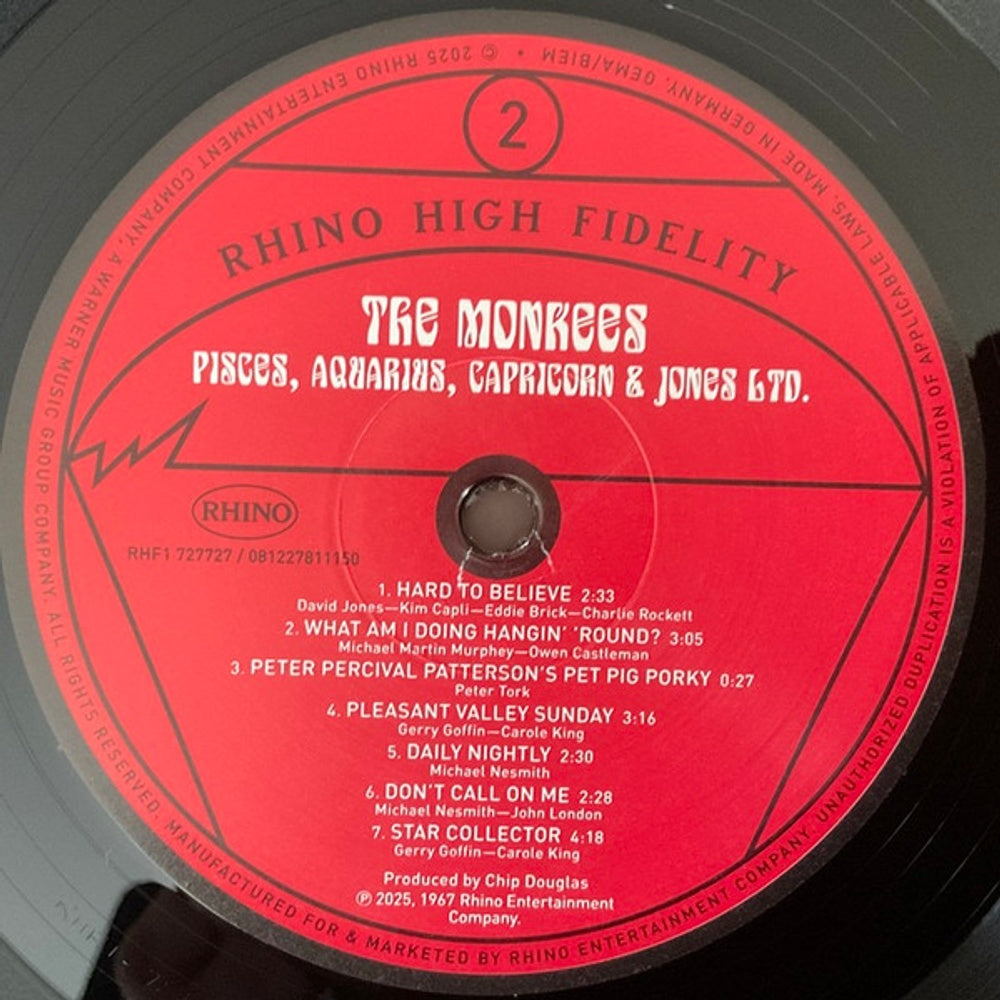 The Monkees – Pisces Aquarius Capricorn & Jones Ltd (LP Vinyl) Vinyl Record