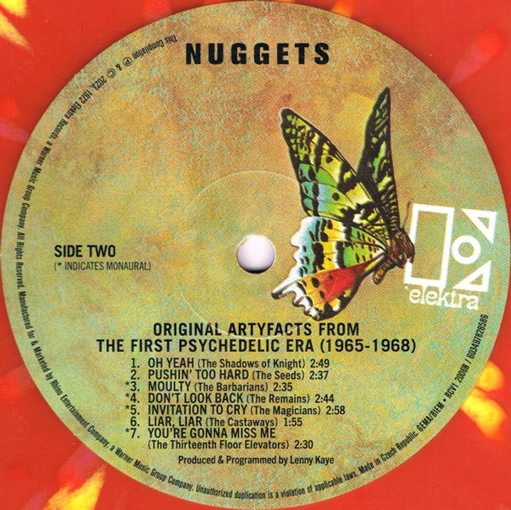 Nuggets – Original Artyfacts From The First Psychedelic Era (Orange Psychedelic 2-LP Vinyl) Vinyl Record