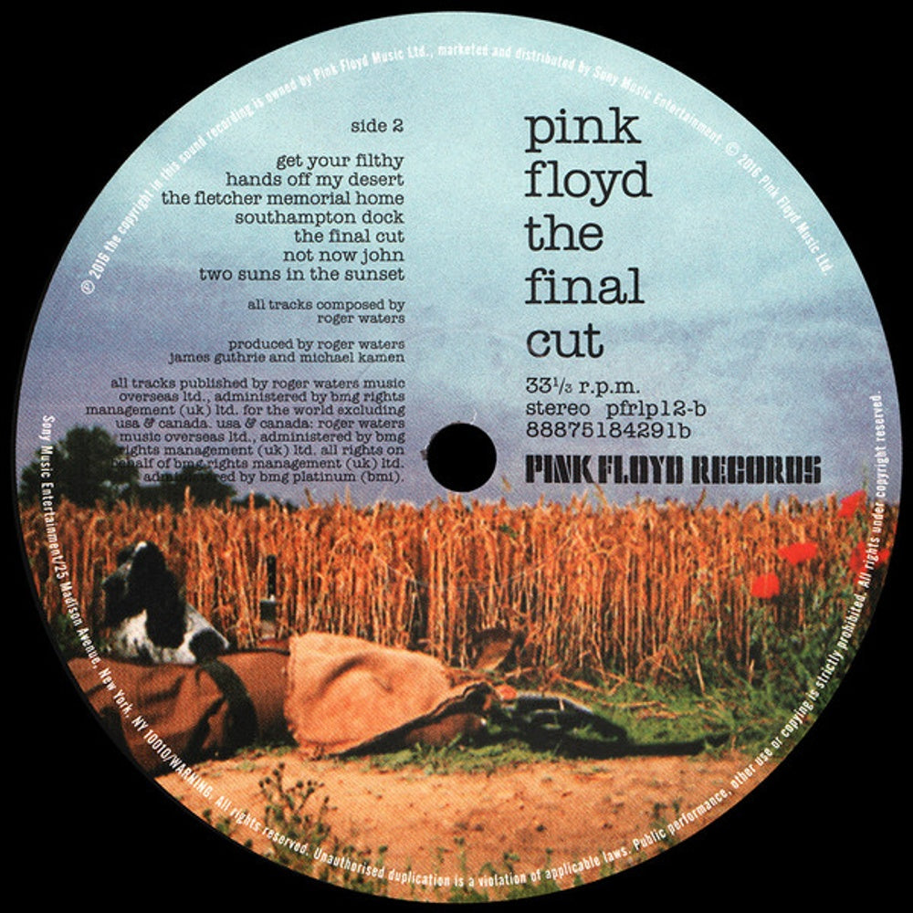 Pink Floyd – The Final Cut (LP Vinyl) Vinyl Record