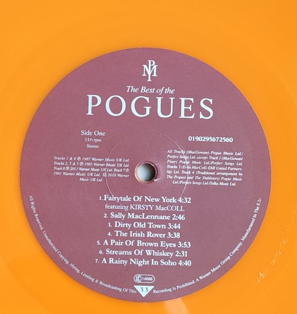 The Pogues – Best Of The Pogues (LP Vinyl) Vinyl Record