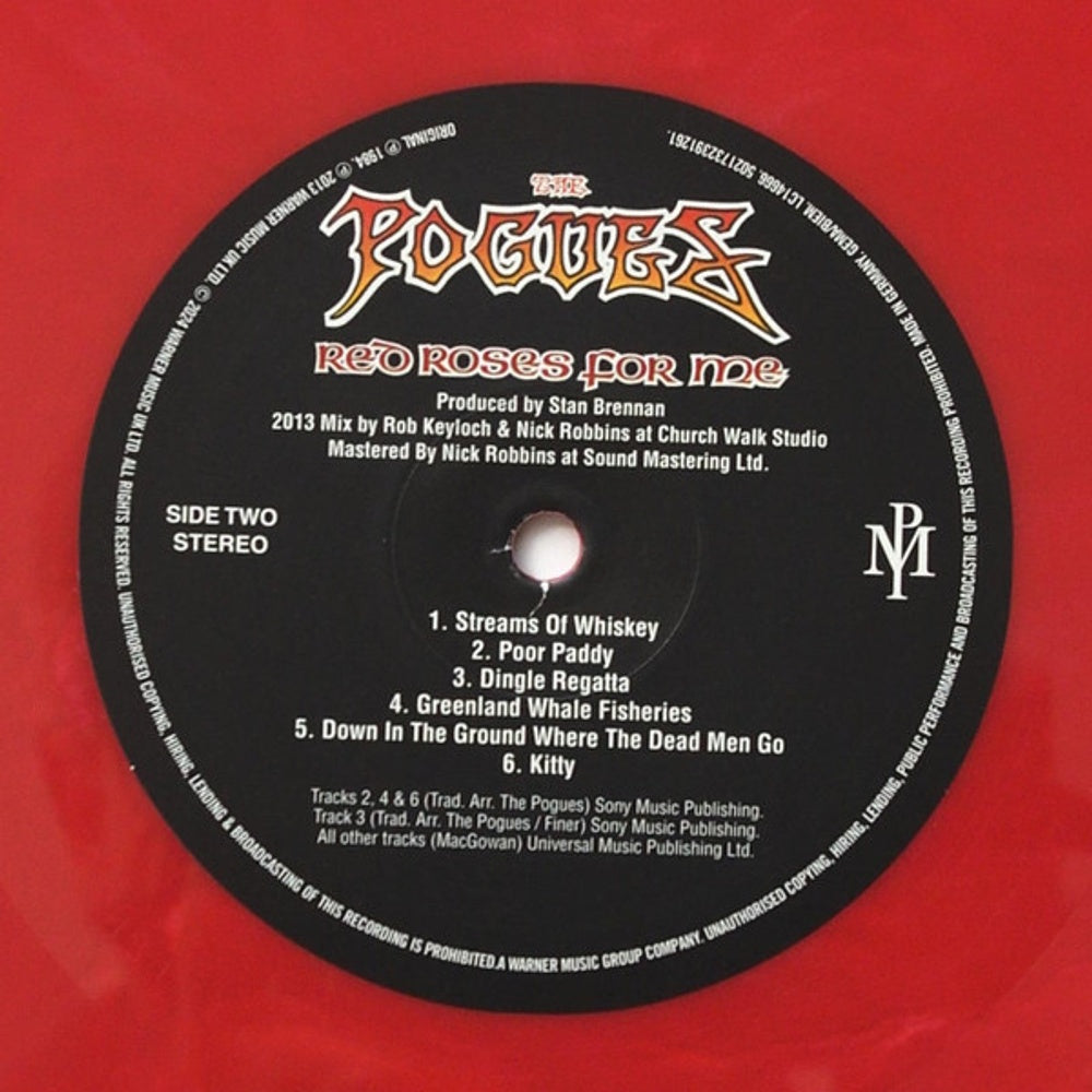 The Pogues – Red Roses For Me (LP Vinyl) Vinyl Record