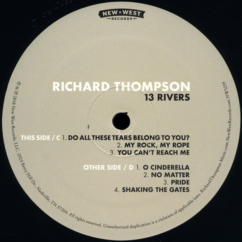 Richard Thompson – 13 Rivers (2-LP Vinyl) Vinyl Record