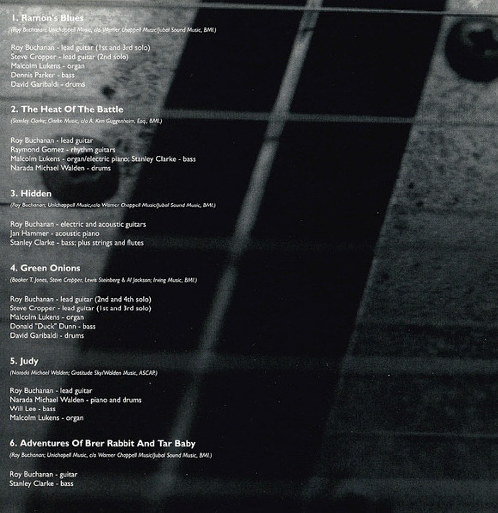 Roy Buchanan – Atlantic Years: Guitars on Fire Music CD