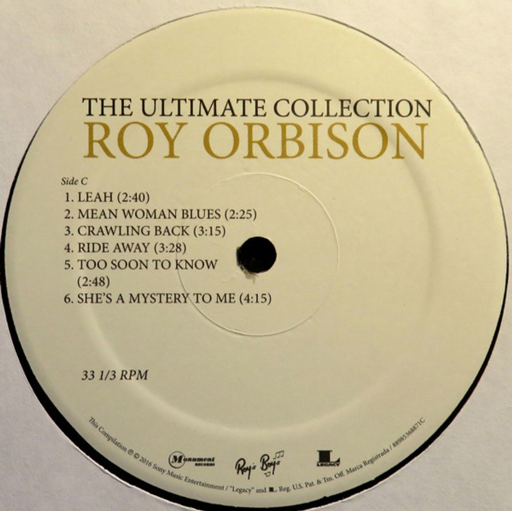 Roy Orbison – The Ultimate Collection (2-LP Vinyl) Vinyl Record