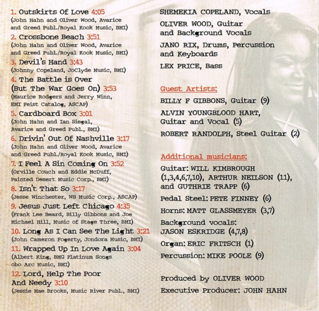 Shemekia Copeland – Outskirts Of Love Music CD