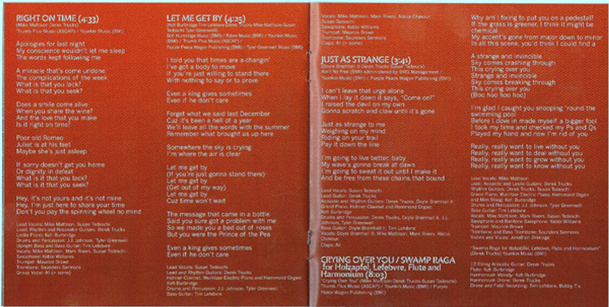 Tedeschi Trucks Band – Let Me Get By Music CD